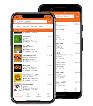 StreetFoodFinder app preview